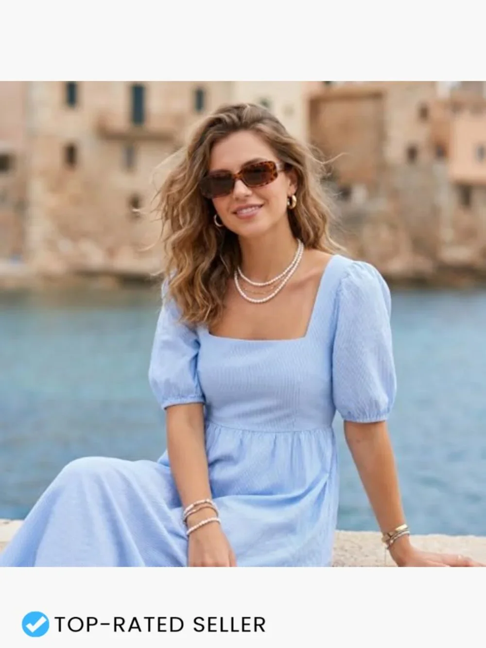 2 Pcs Retro Square Sunglasses Set Y2K Vintage Fashion UV Protection